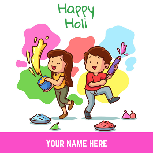 Holi Latest Wallpaper With Name For Greeting