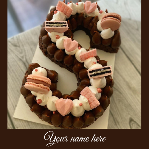 S Alphabet Letter Happy Birthday Cake With Name
