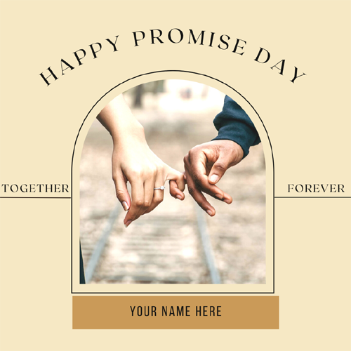 Happy Promise Day Greeting Card With Name