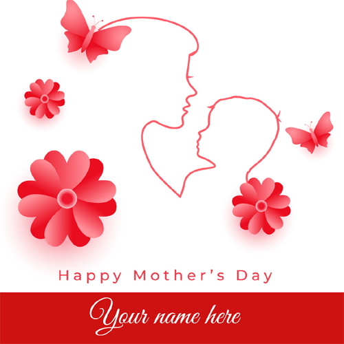 Make Happy Mothers Day Photo Frame With Name