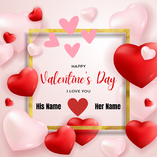 Romantic Valentines Day Image With Your Name