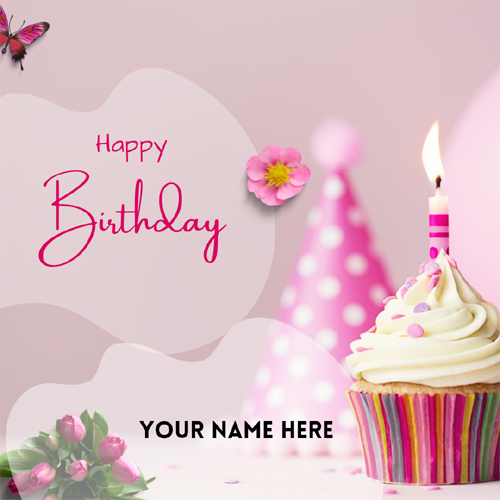 Birthday Greetings Card With Name Written On It