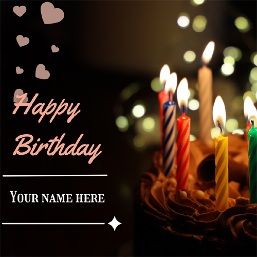 Birthday Greetings Card With Name For Message