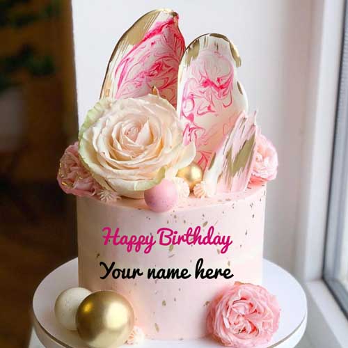 Designer Beautiful Birthday Cake With Name