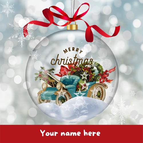 Make Christmas Greeting Card With Your Name