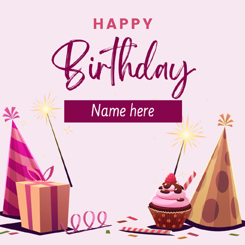 Happy Birthday Template With Name On It