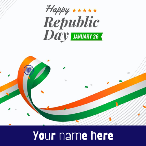 Happy Republic Day Image With Name On It