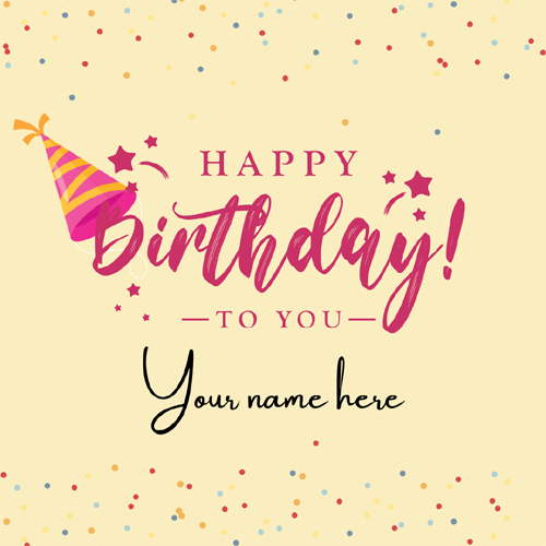 Happy Birthday Greeting Card For Online Message