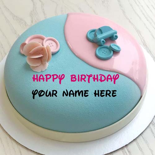 Generate Name On Happy Birthday Cake For Sister