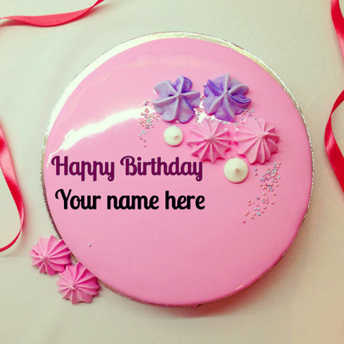 Write Name On Strawberry Birthday Cake For Wife