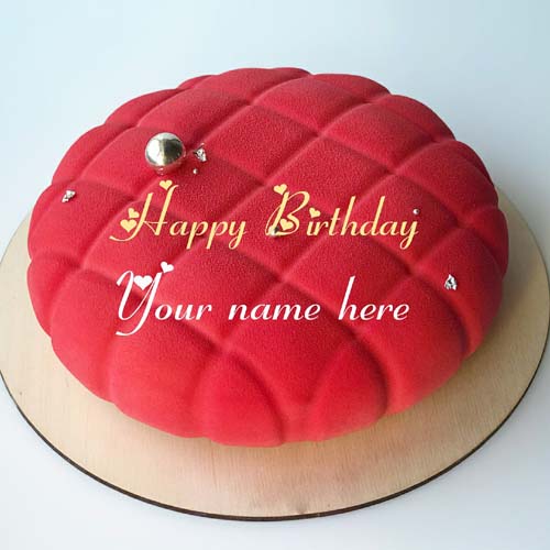 Generate Name On Designer Birthday Cake For Mother