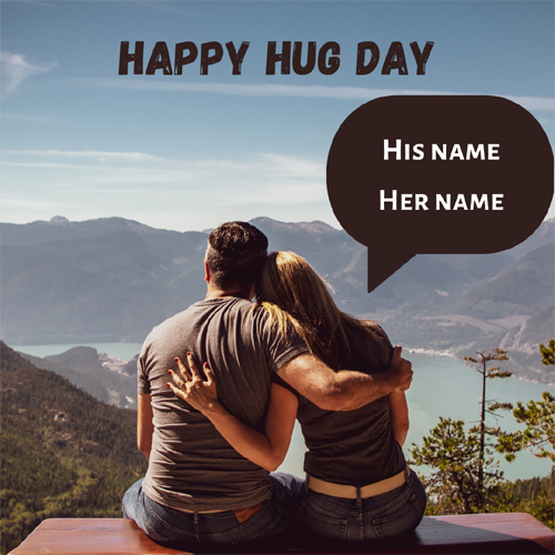 Happy Hug Day Best Image With Name Edit