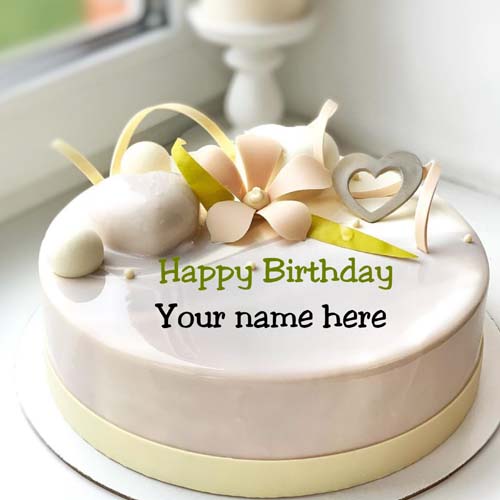 Butter Cream Birthday Cake With Name On It For Papa