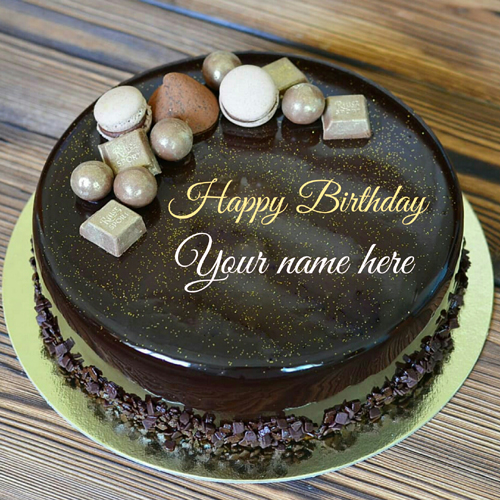 Write Name On Belgium Chocolate Birthday Cake With Name